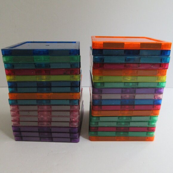 Picasso and Magformer Tiles Lot 104 Pieces, Squares Triangles Various Sizes - Picture 4 of 16